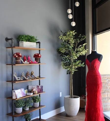 Photo featuring the interior of the boutique.